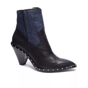 Chinese Laundry Ramble Western Leather Booties Studded Size 7